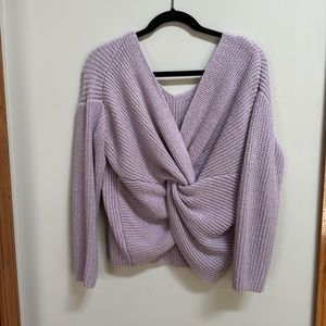 ASTR twist back sweater